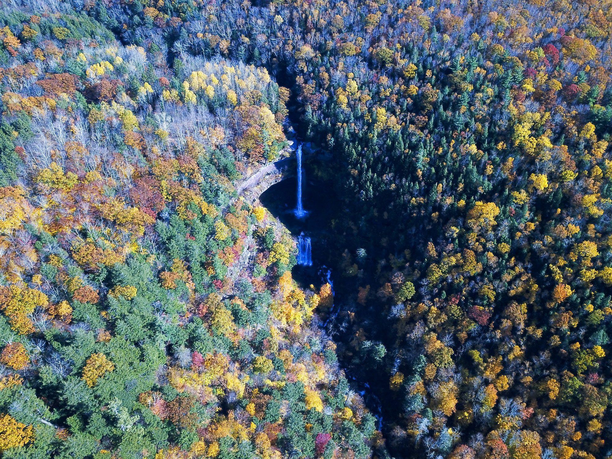 Kaaterskill Falls waterfall landscape photography, Catskills NY
