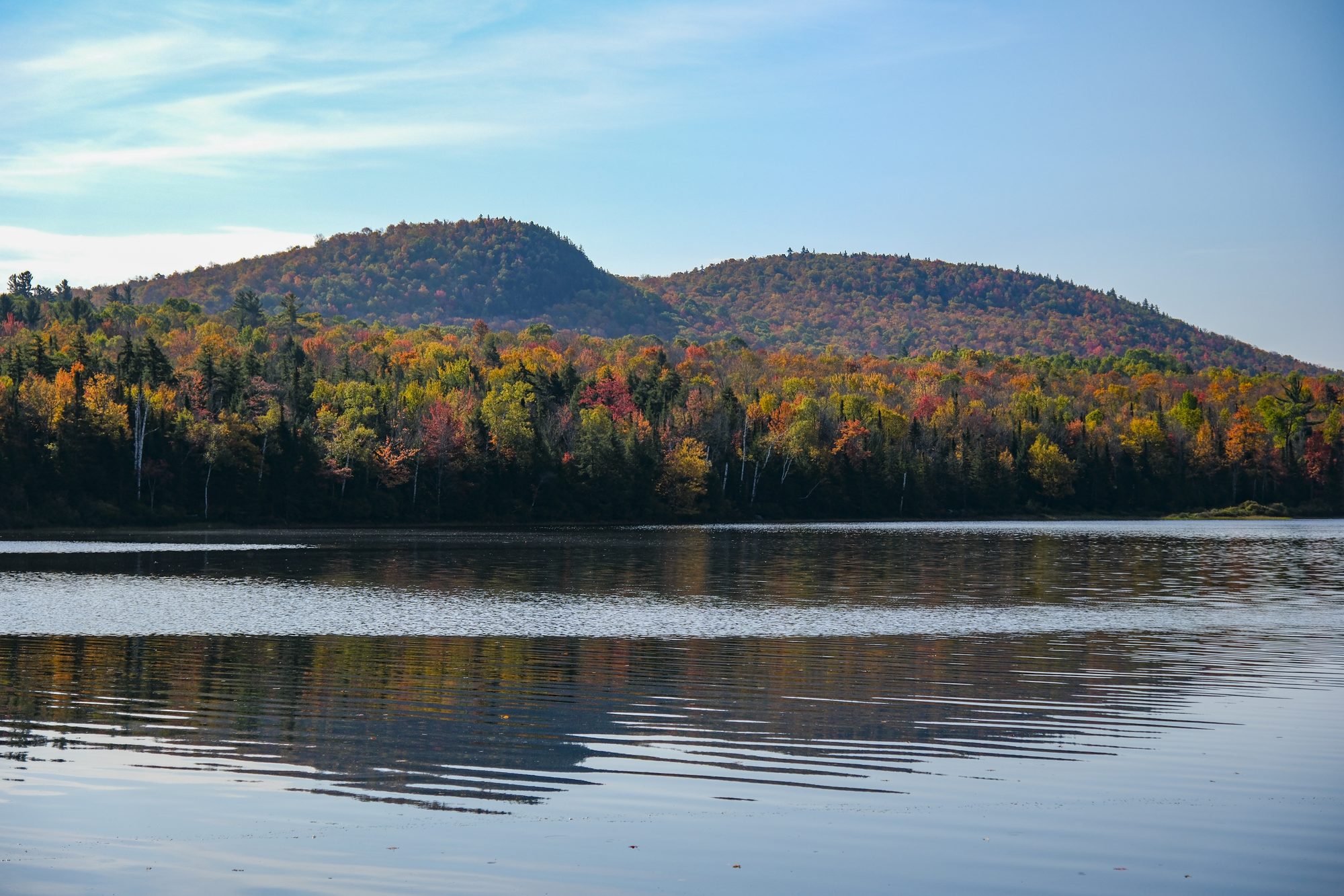 Peaked Mountain summit landscape photography, Adirondacks NY