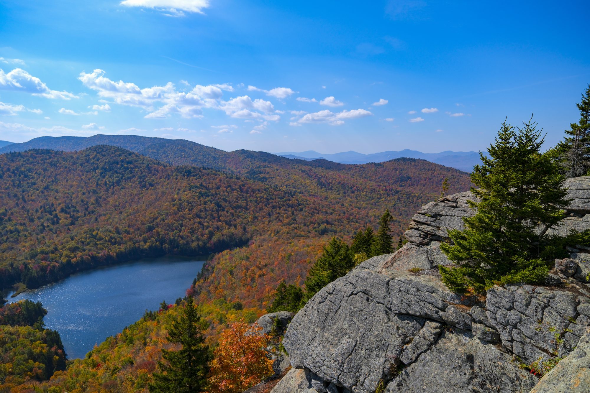 Peaked Mountain summit landscape photography, Adirondacks NY