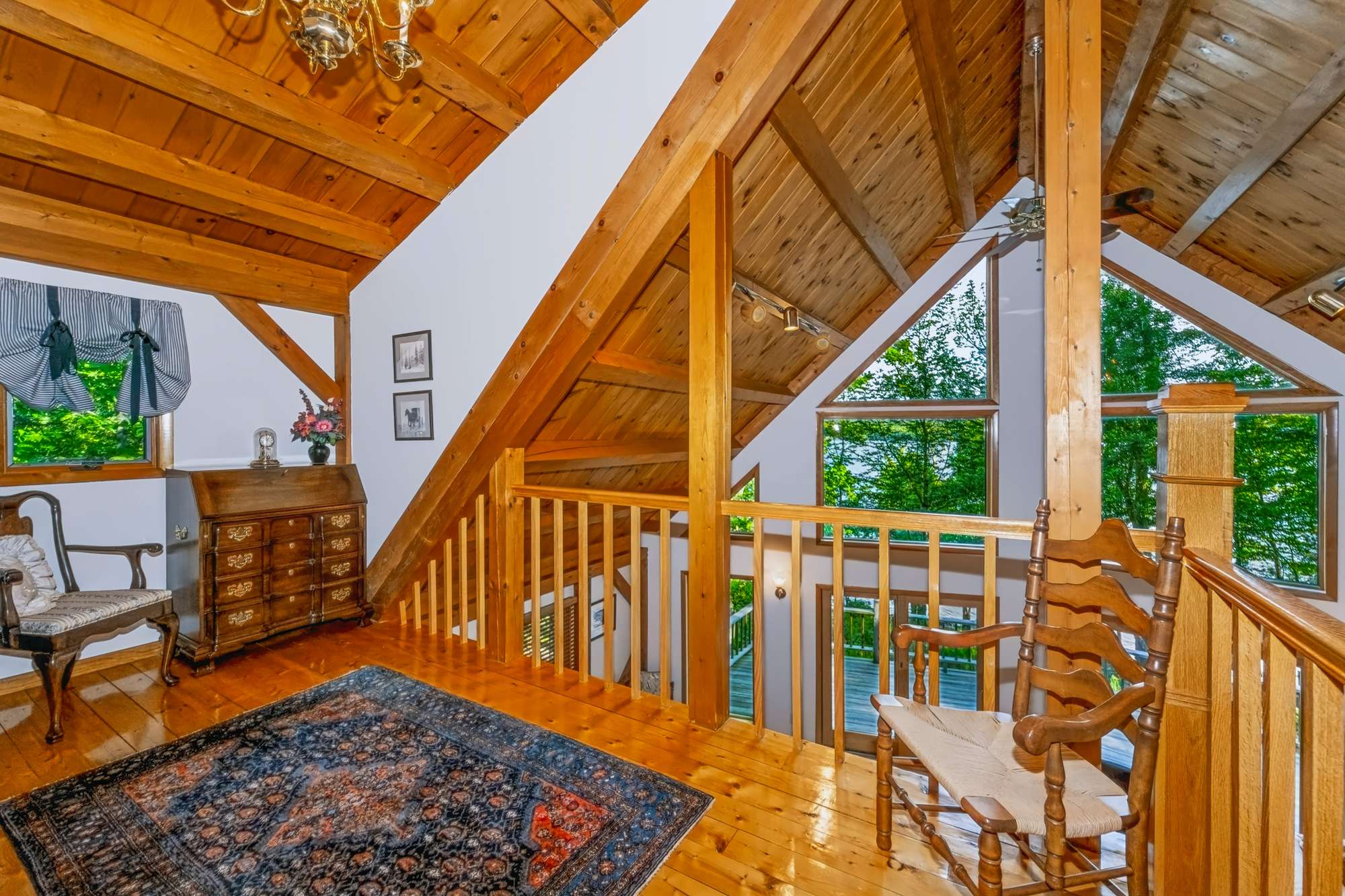 Great room with floor-to-ceiling windows — Capital Region NY real estate photography